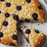 Healthy Yogurt Oat Blueberry Breakfast Cake