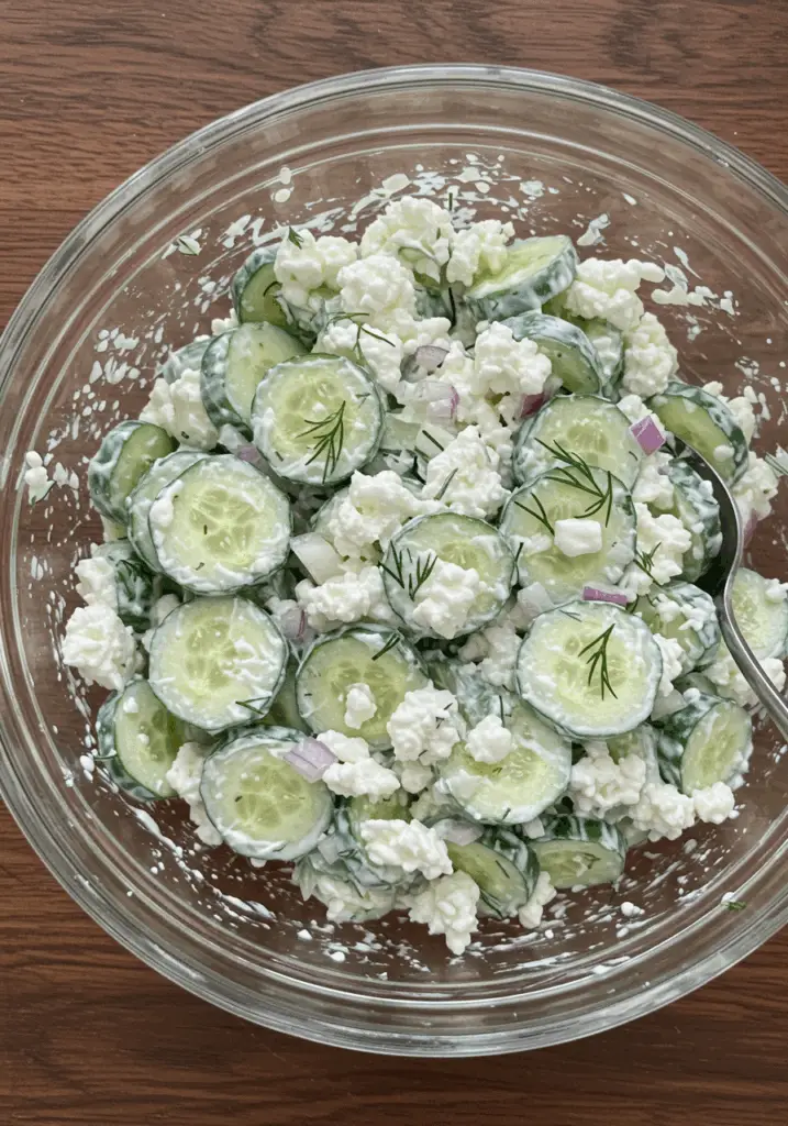 Cottage Cheese and Cucumber Salad