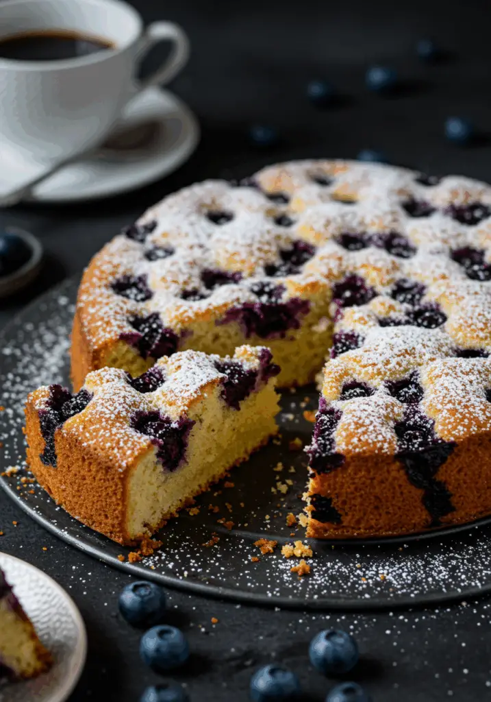 German Blueberry Cake (Blaubeerkuchen)