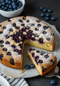 German Blueberry Cake (Blaubeerkuchen)