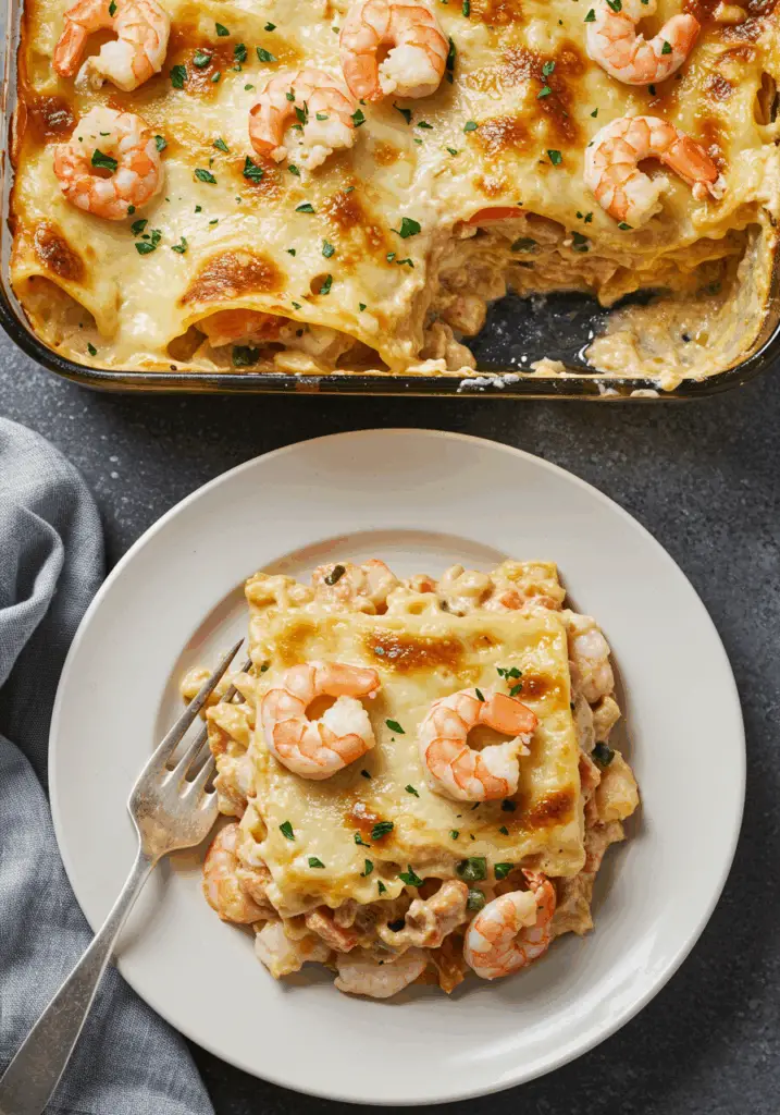 Seafood Lasagna with Shrimp & Crab