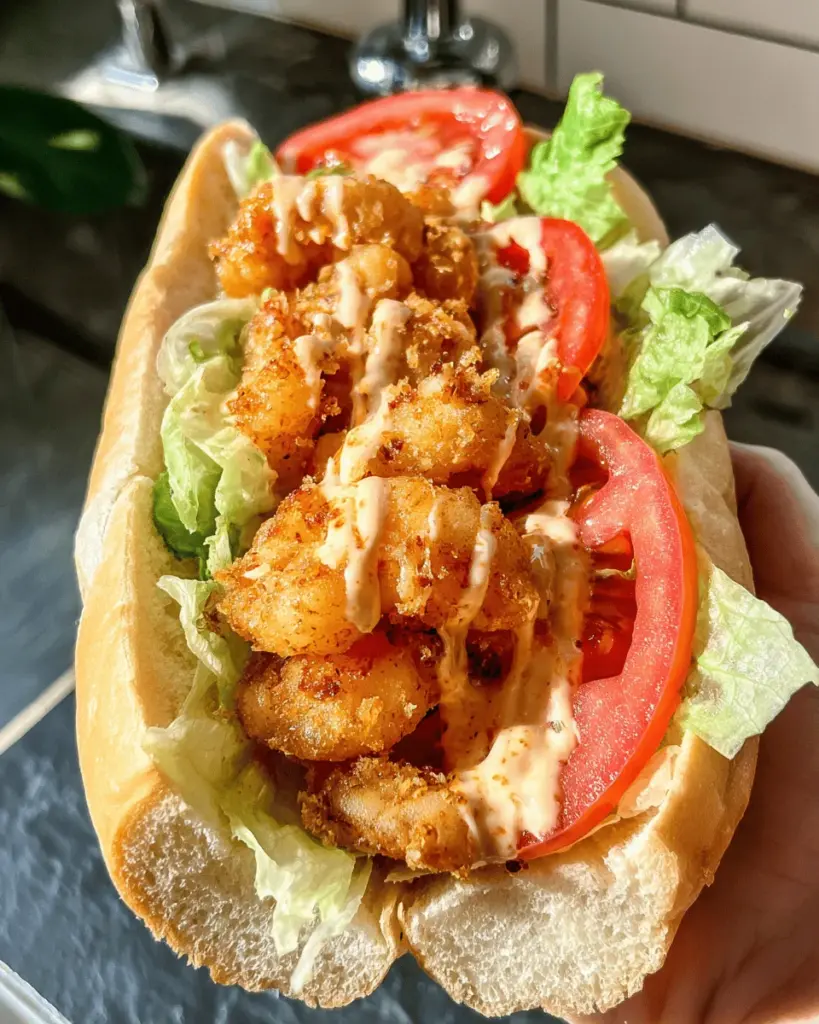Bang Bang Shrimp Po’ Boy Sandwich