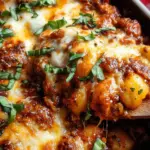 Cheesy Bolognese Gnocchi Bake