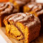 Cinnamon Swirl Pumpkin Bread Mini Loaves