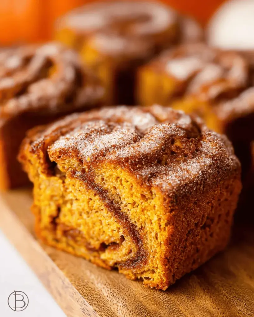Cinnamon Swirl Pumpkin Bread Mini Loaves