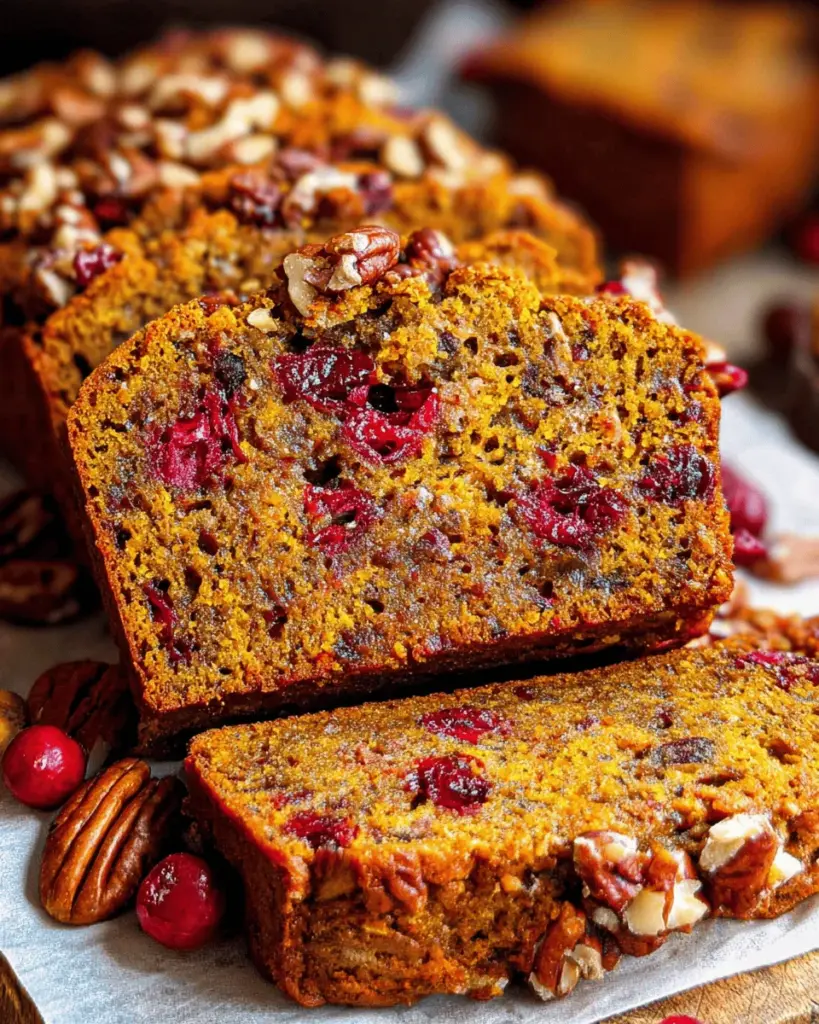 Cranberry Pecan Pumpkin Bread