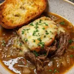 French Onion Beef Short Rib Soup