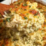Garlic Parmesan Chicken Rice Casserole