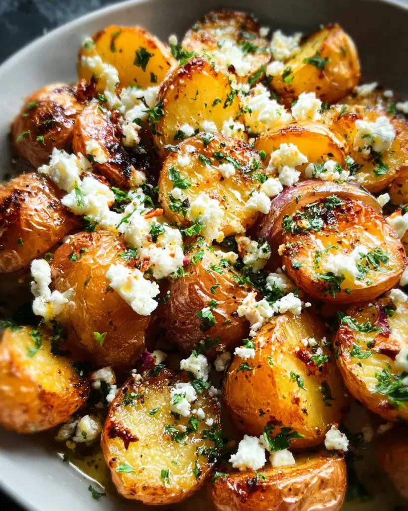 Greek Roast Potatoes With Lemon And Feta
