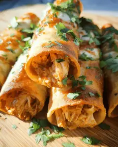 Honey BBQ Slow Cooker Chicken Taquitos