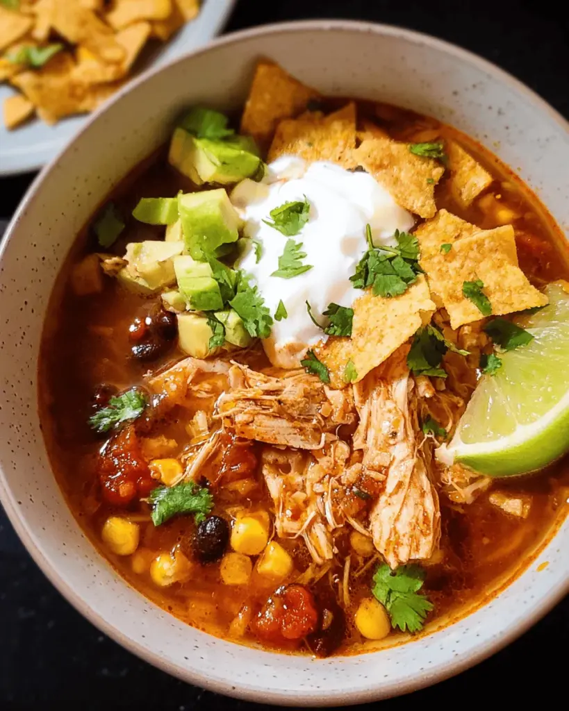 Instant Pot Chicken Tortilla Soup