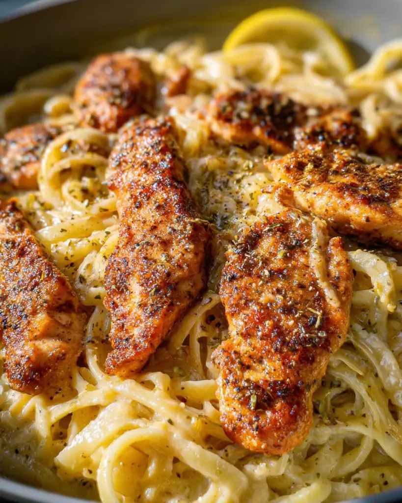 Lemon Pepper Chicken Alfredo (One-Pan)