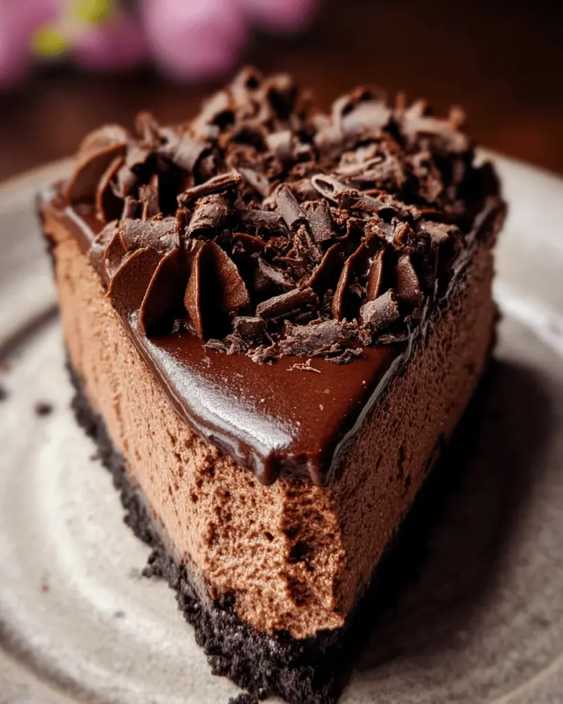 No Bake Chocolate Cheesecake