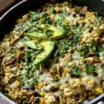 Salsa Verde Chicken & Rice Skillet