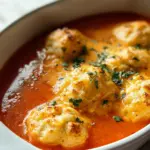 Best Tomato Soup with Cheddar Bay Dumplings