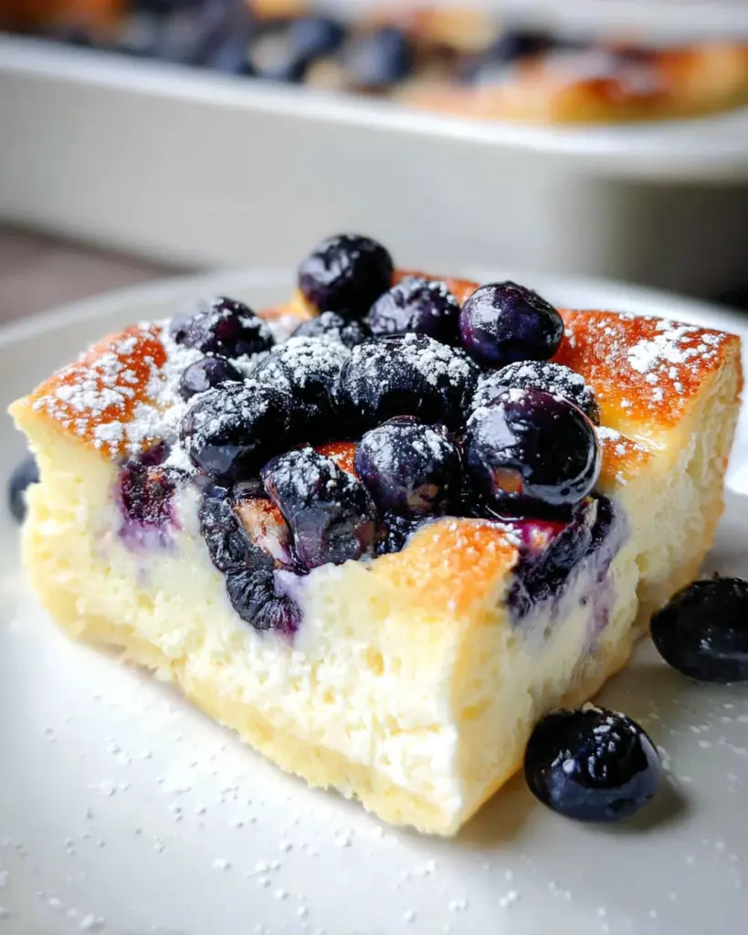 Blueberry Cottage Cheese Breakfast Bake