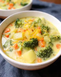 Broccoli Cheese and Potato Soup
