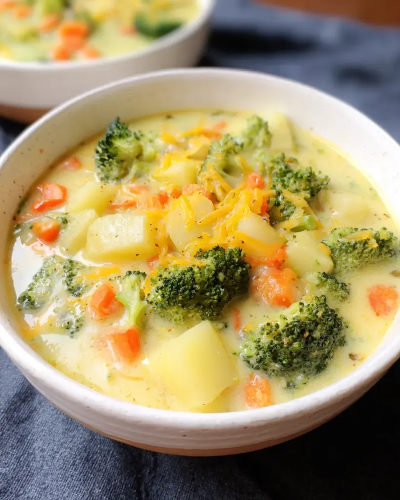 Broccoli Cheese and Potato Soup