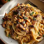 Caramelized Leek and Mushroom Gruyere Pasta