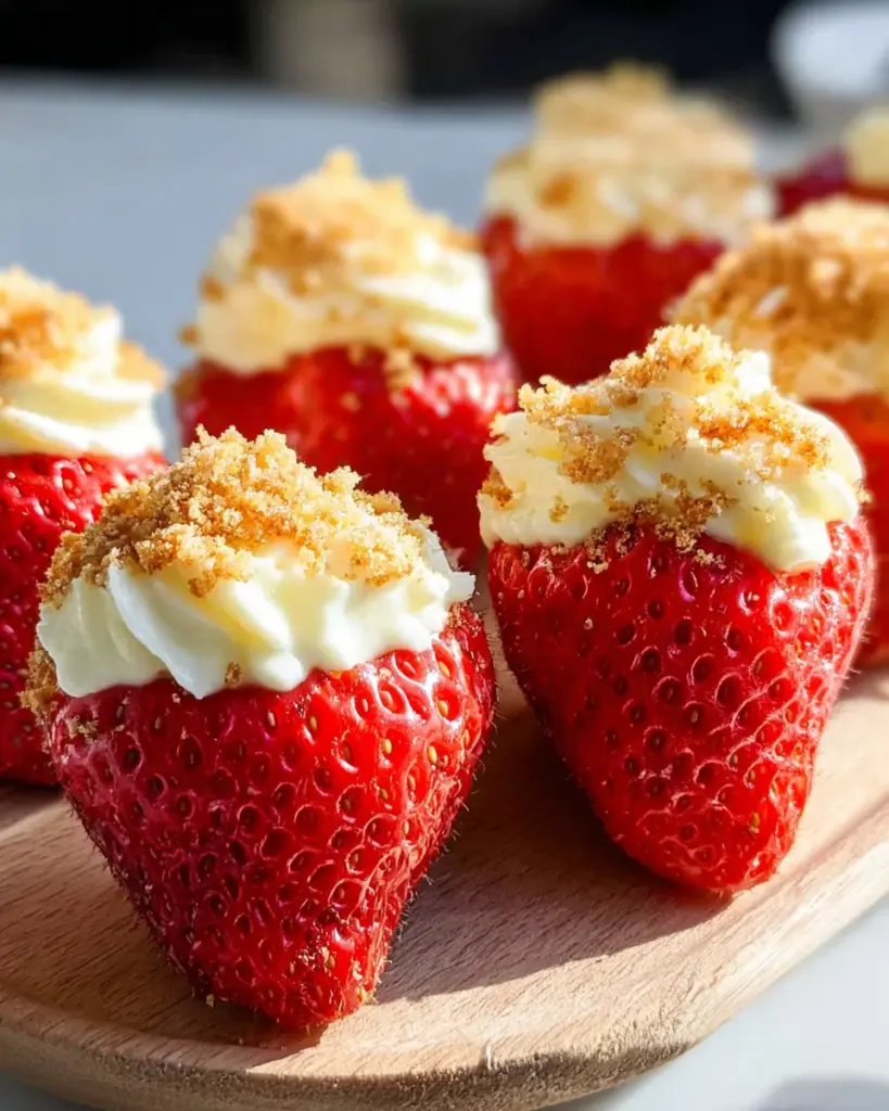 Cheesecake Stuffed Strawberries