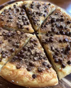 Chocolate Chip Dessert Pizza