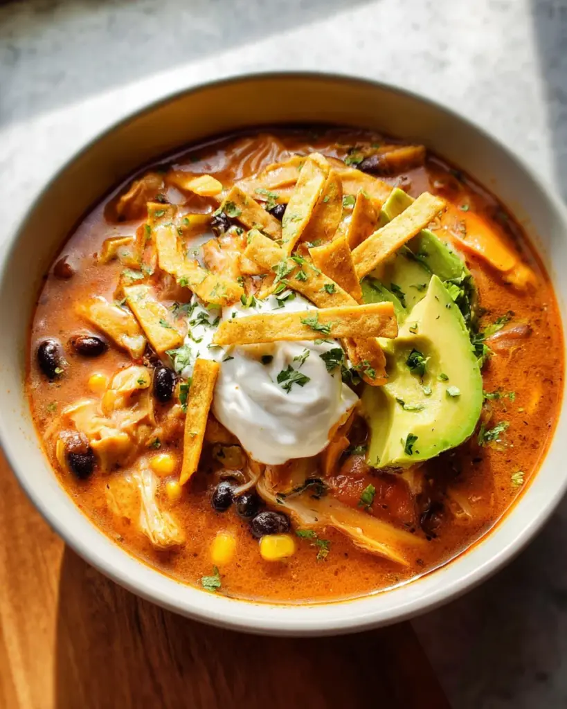 Creamy Chicken Tortilla Soup