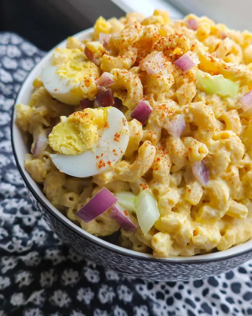Deviled Egg Macaroni Salad