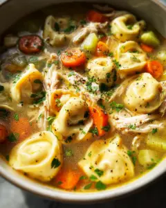 Easy Chicken Tortellini Soup