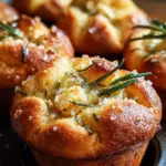 Easy Garlic Rosemary Focaccia Muffins
