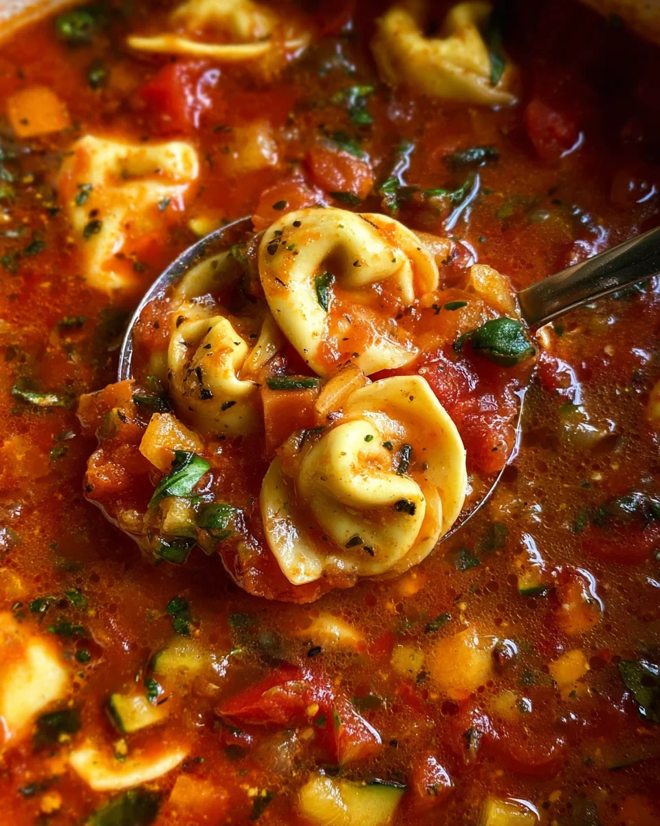 Easy Tomato Tortellini Soup