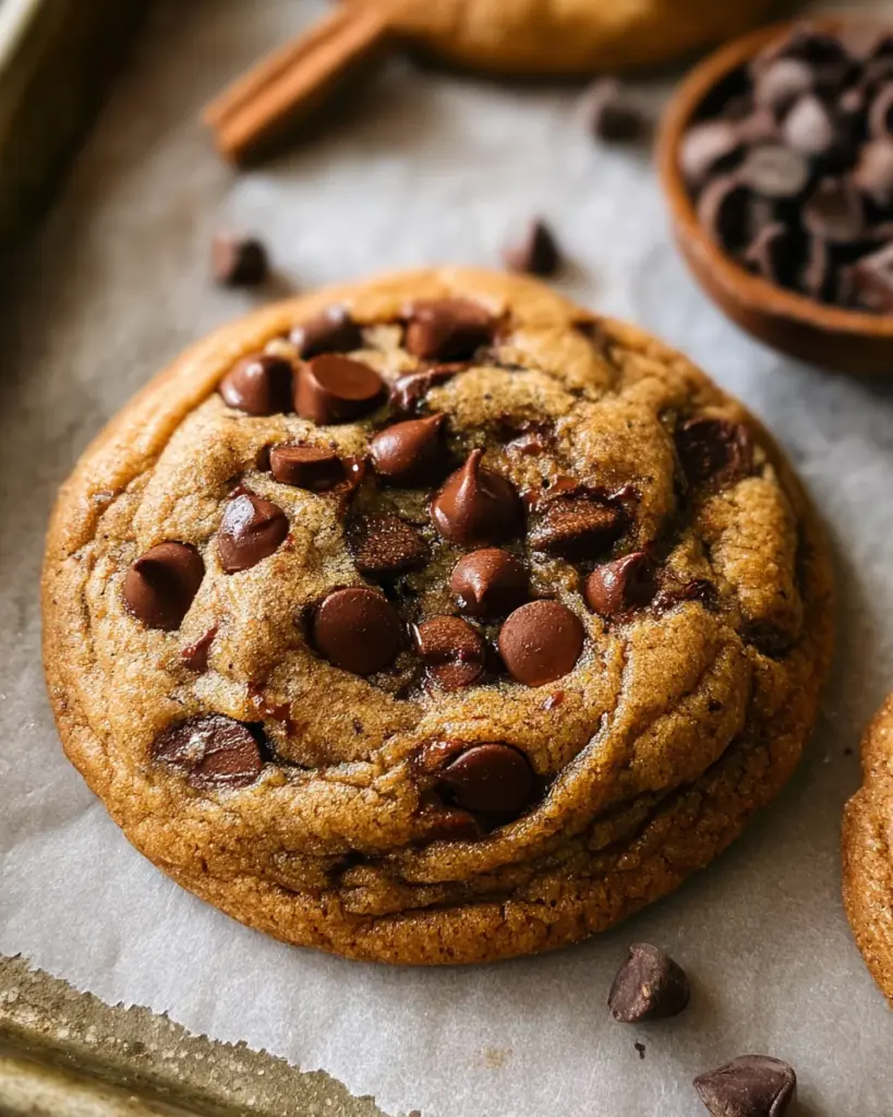 Fall Chocolate Chip Spiced Cookie