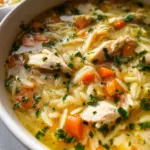 Lemon Chicken Orzo Soup