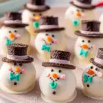 Melted Snowman Oreo Balls