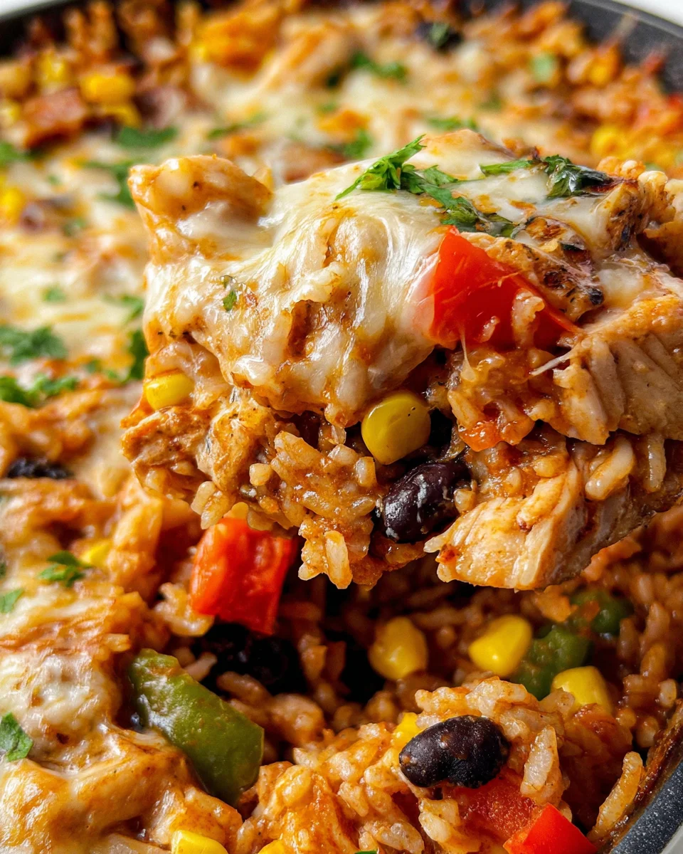 Mexican Cheesy Chicken And Rice