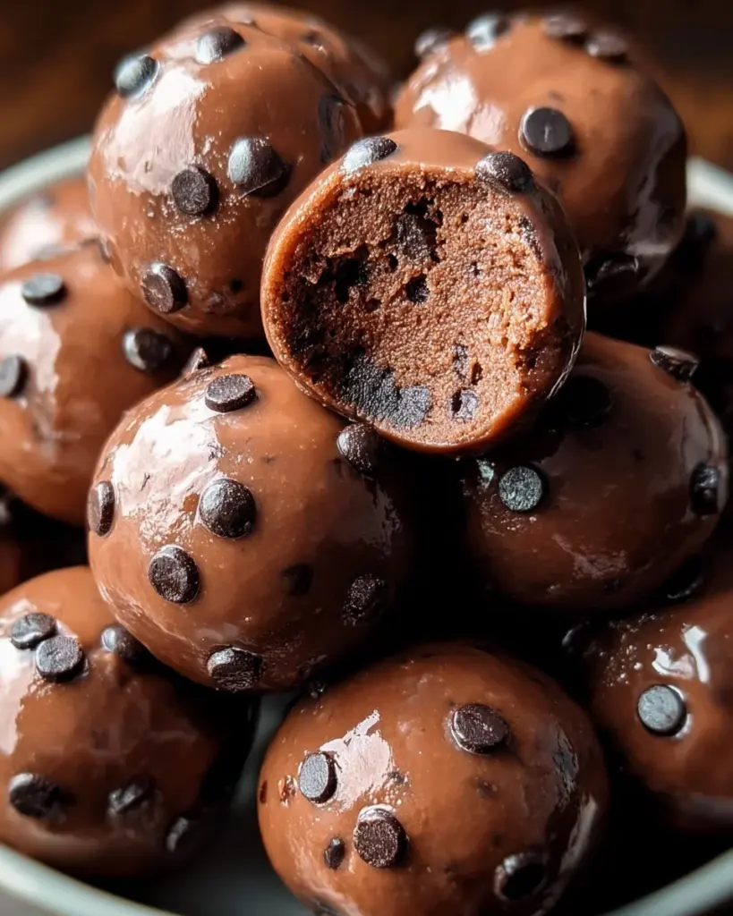 No-Bake Cottage Cheese Brownie Batter Protein Bites