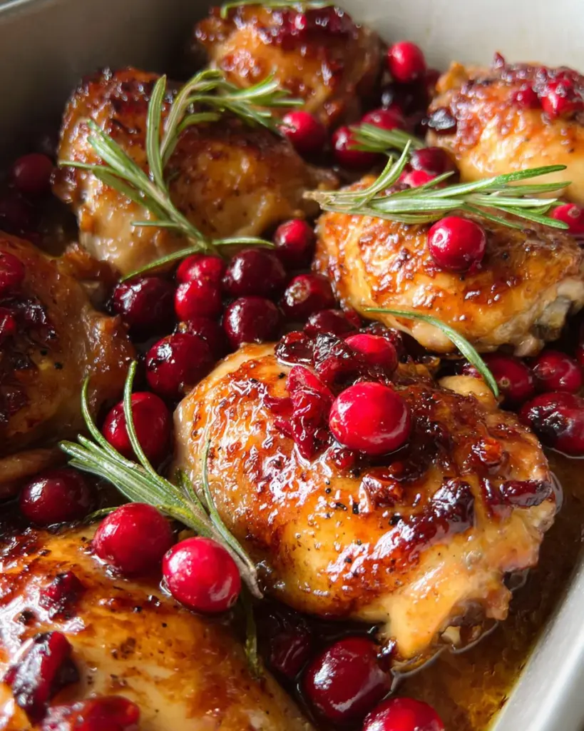 One-Pan Cranberry Rosemary Chicken