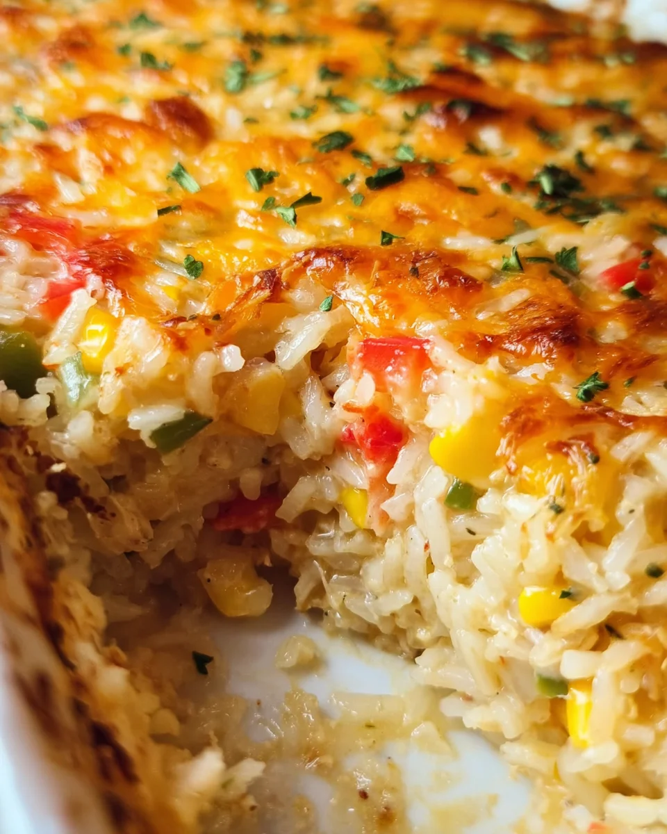 Pepper Jack Rice Bake