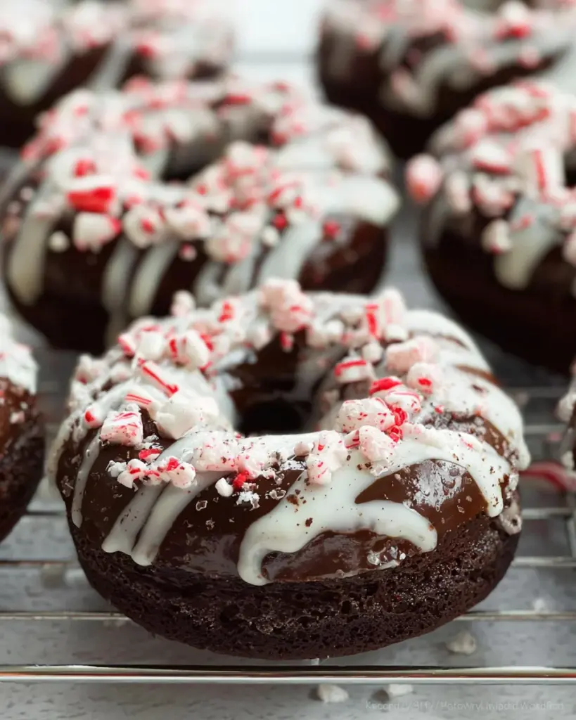 Peppermint Mocha Donuts