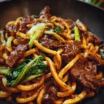 Simple Black Pepper Beef Udon