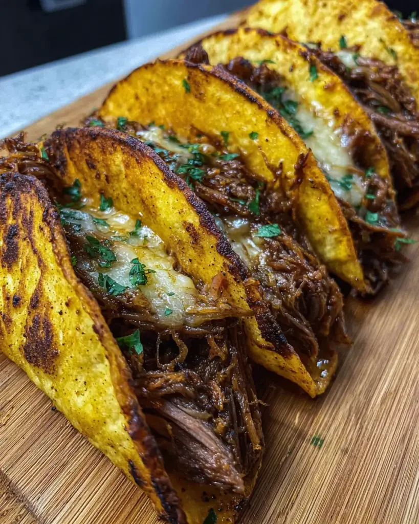 Slow Cooker Shredded Beef Tacos