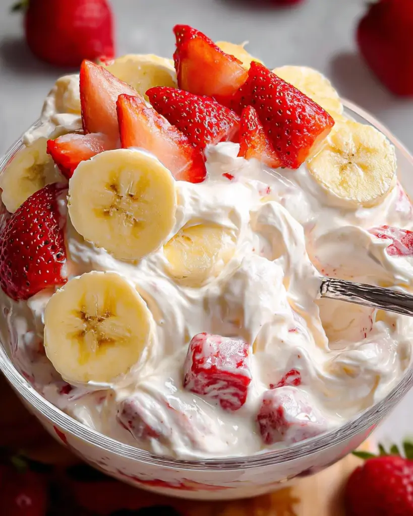 Strawberry Banana Cheesecake Salad