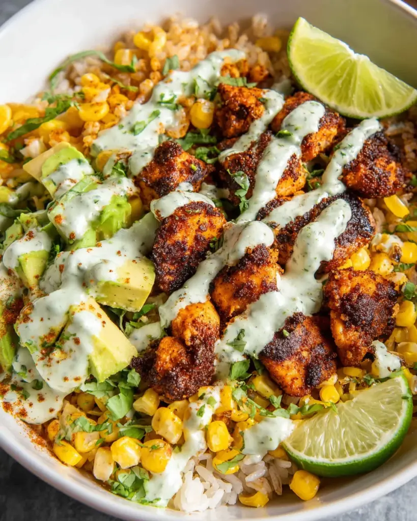 Street Corn Chicken Bowls