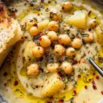 Vegan Garlic Chickpea Soup