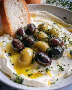 Whipped Feta & Roasted Olives Recipe