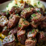 Air Fryer Garlic Butter Steak Bites