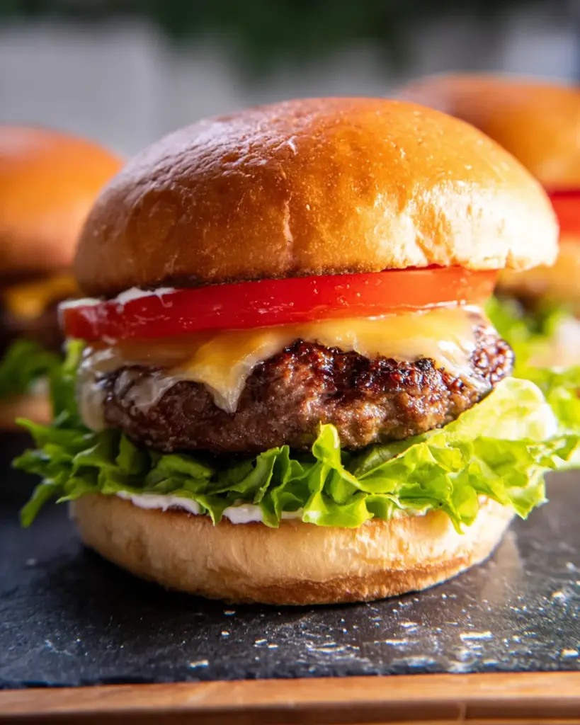 Air Fryer Hamburgers