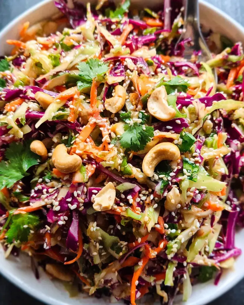 Asian Slaw with Sesame Ginger Dressing