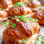 Baked turkey and Cheese Croissants
