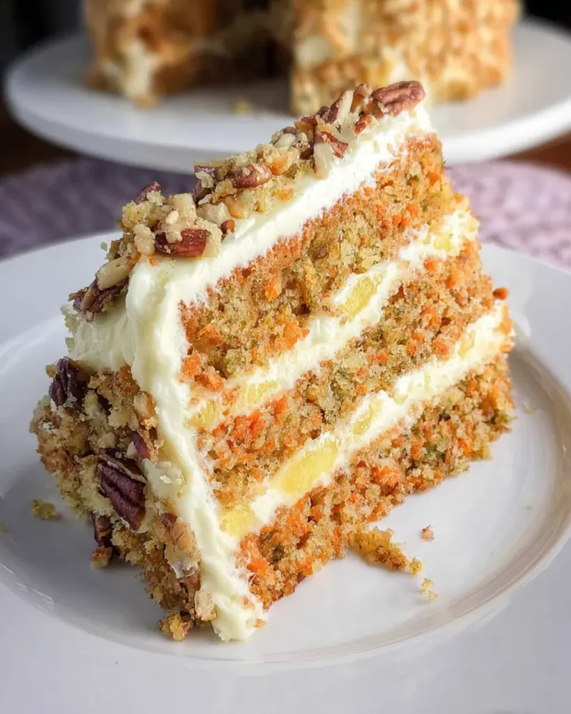 Carrot Cake with Pineapple and Cream Cheese Frosting