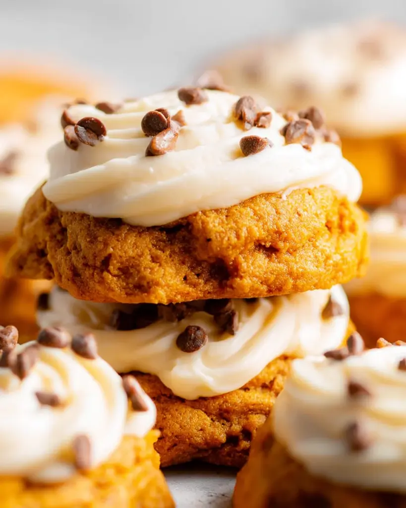 Copycat Crumbl Pumpkin Cake Cookies